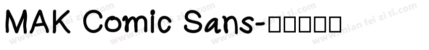 MAK Comic Sans字体转换